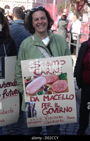 14. November 2012 Anti-Sparkurs Protest in Rom Italien Stockfoto