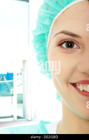 Porträt von weiblichen Arzt oder Krankenschwester Stockfoto