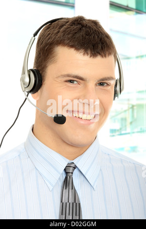 Kunden-Service-Betreiber Stockfoto