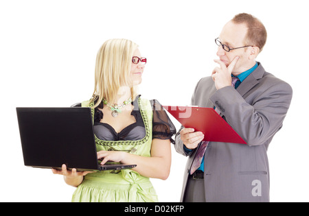 Gute Teamarbeit am Arbeitsplatz Stockfoto