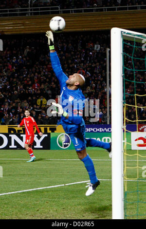 14. November 2012 - Krasnodar, Russland - November 14,2012. Im Bild: USA Fußball-Torhüter Tim Howard bei dem freundlichen match Vs Russland in Krasnodar Stadt Russlands. (Kredit-Bild: © PhotoXpress/ZUMAPRESS.com) Stockfoto