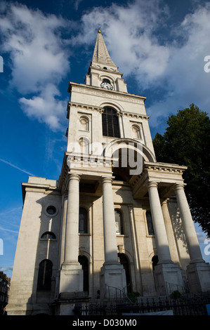 Christus Kirche Spitalfields, entworfen von Architekt Nicholas Hawksmoor 1714, London, UK Stockfoto