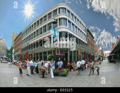 Der South Street Seaport Historic District untere Manhattan New York City Stockfoto