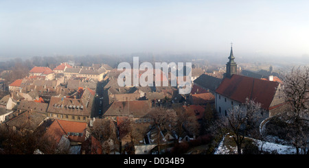 Panorama der Altstadt Petrovaradin in Serbien Stockfoto