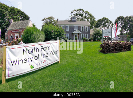 Sherwood Haus Weingut Nordgabel des Long Island New York Stockfoto