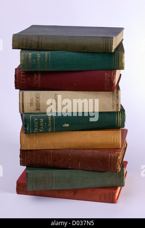 Stapel alter Bücher Stockfoto
