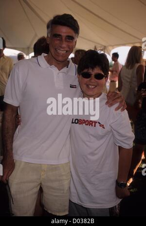 ANDREW STEIN mit Sohn Jake 1998.k12873WW.4th Ann Bridgehampton Polo Eröffnungstag Mercedes Benz Polo. (Kredit-Bild: © Walter Weissman/Globe Photos/ZUMAPRESS.com) Stockfoto