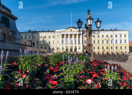 Der Universität Helsinki in Senatsplatz, Helsinki, Finnland Stockfoto