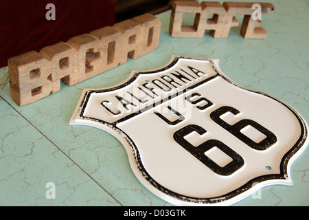 Newberry Springs, California, Vereinigte Staaten von Amerika. Route 66 Stockfoto