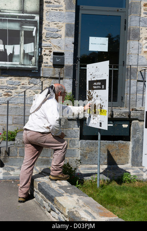 La Gacilly ist gleichbedeutend mit der späten Yves Rocher, die erstellt und lief seine Kosmetik-Imperium in diesem charmanten Dorf von Morbihan. Stockfoto