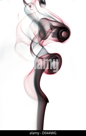 Abstrakte Rauch Hintergrund einen schwarzen Hintergrund Stockfoto