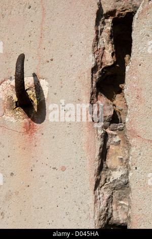 Lücke in der Wand Stockfoto