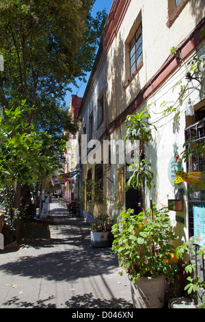 Malerische Chihuahua-Straße in Roma Norte in Mexiko-Stadt DF Stockfoto