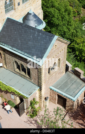 kleine Anlage auf der Wartburg Stockfoto