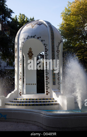 Plaza Popocatépetl im Zentrum der Kreisverkehr in Condesa - Mexiko-Stadt DF Stockfoto