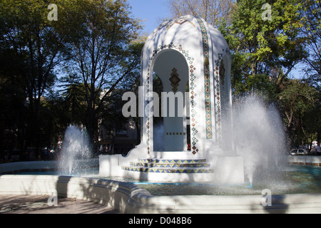 Plaza Popocatépetl im Zentrum der Kreisverkehr in Condesa - Mexiko-Stadt DF Stockfoto