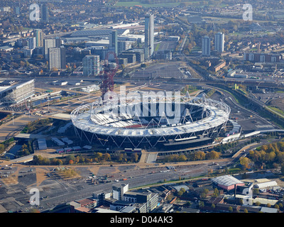 Olympic Park in London, Post-Spiele unter Re-Konstruktion, November 2012 Stockfoto