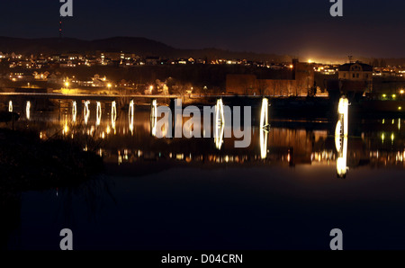 Skien, Telemark in Süd-Norwegen. Stockfoto