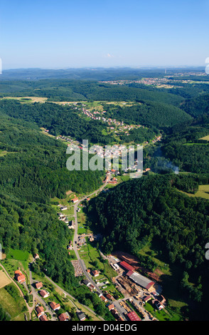 Siersthal Tal, Parc Natural des Vosges du Nord, Moselle, Lothringen, Frankreich Stockfoto