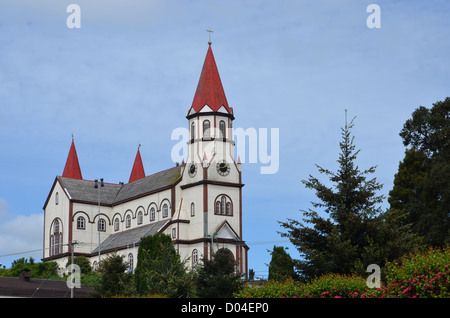 Heiliges Herz Kirche, Puerto Varas, Chile, Los Lagos Region Patagonien Stockfoto