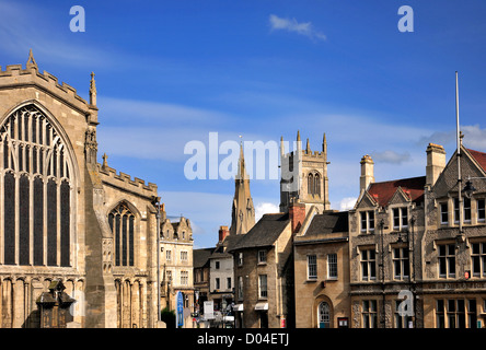 Kirchen und Architektur, Stamford Town, Grafschaft Lincolnshire, England, UK Stockfoto