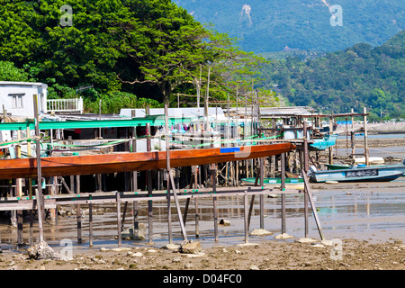 Tai O Fischerdorf mit Stelzenhaus - Hong Kong Tourism Stockfoto