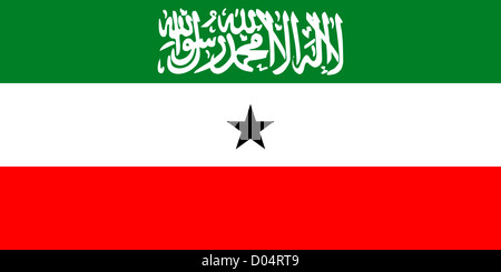 Flagge der Republik Somaliland. Stockfoto