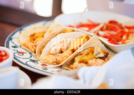 Köstliche mexikanische tacos Stockfoto