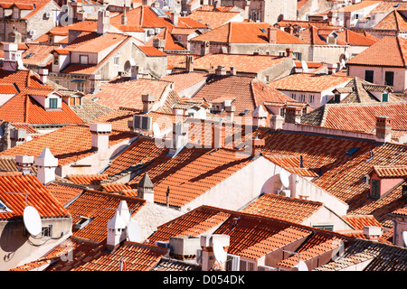 Dubrovnik Altstadt Stadt rote Dächer Stockfoto