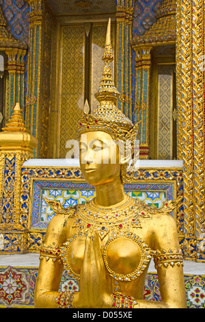 Elemente der Dekoration des Tempel des Smaragd-Buddha in Bangkok, Thailand Stockfoto