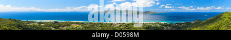 Panorama der Inseln auf den Seychellen Stockfoto