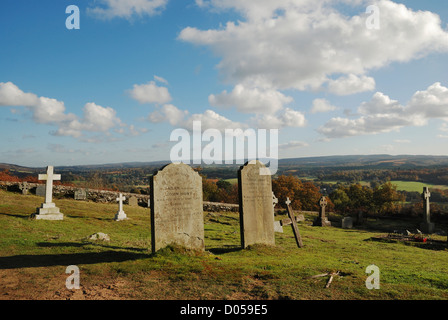 Der Friedhof von St. Martha-on-the-Hill, Chilworth, Surrey, England Stockfoto