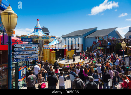 San Francisco - Fishermans Wharf, Pier 39. Stockfoto