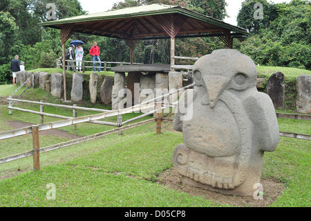 Archäologischer Park in San Agustin. Abteilung von Huila. Kolumbien Stockfoto