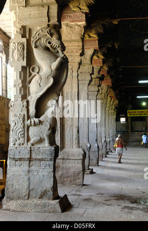 Sri-Meenakshi-Tempel in Madurai, Tamil Nadu, Indien. Stockfoto