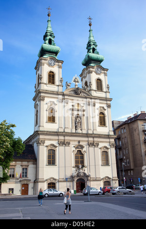 St. Anna Kirche (ungarisch: Szent Anna templom) auf batthyany Square in Budapest, Ungarn. Stockfoto