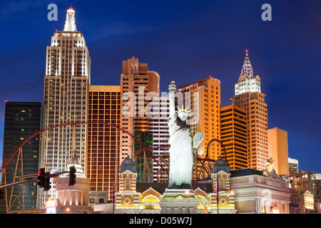 New York New York Hotel and Casino, Las Vegas Stockfoto