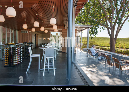 Schöne Aussicht auf Cuvaison Winery und Weingut in Napa Valley. Stockfoto