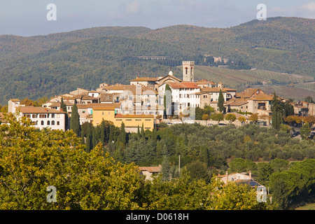 Europa, Italien, Toskana, Chianti, Radda in chianti Stockfoto