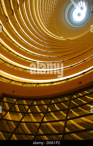 Shanghai China, Asien, Chinesisch, Oriental, Pudong Lujiazui Financial District, Century Avenue, Jin Mao Tower, Grand Hyatt Shanghai, Hotel Hotels Unterkunft Inn mot Stockfoto