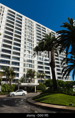 Santa Monica, Los Angeles Oceanside Resort - Apartment Block Entwicklung. Die Shore-Block. Stockfoto