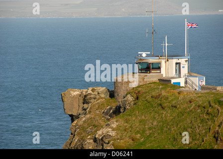 Küstenwache Station, Golva Borthia Station, National Coastwatch Institution, St. Ives, Cornwall, England, UK, Europa Stockfoto
