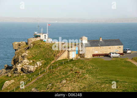 Küstenwache Station, Golva Borthia Station, National Coastwatch Institution, St. Ives, Cornwall, England, UK, Europa Stockfoto