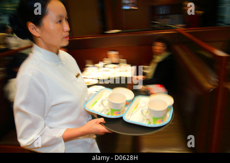 Shanghai China, Pudong Lujiazui Financial District, Shanghai World Financial Center, Shopping Shopper Shopper Shop Geschäfte Markt Kauf Verkauf, Händler Stockfoto