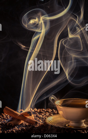 Duft von frisch gerösteten Kaffee Stockfoto