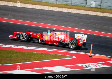 F1 Circuit of the Americas 18. November 2012. Austin, Texas. Formel 1 Runde 19. Stockfoto