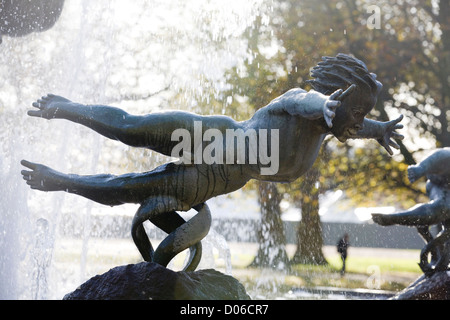 Bronze Wasserspiel in London Stockfoto