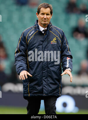 ROBBIE DEANS (HEAD COACH) ENGLAND V Australien RU TWICKENHAM MIDDLESEX ENGLAND 17. November 2012 Stockfoto