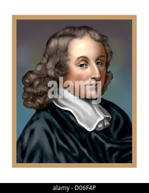 Blaise Pascal 1623 1662 französischen Mathematiker Physiker Theologe Briefmann Stockfoto