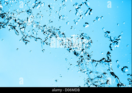 Spritzwasser. Stockfoto